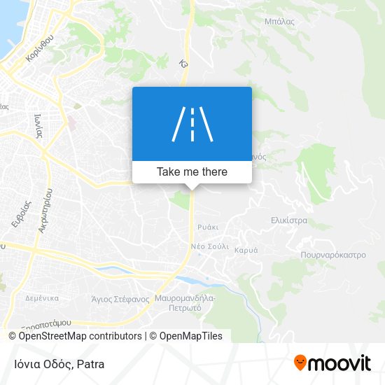 Ιόνια Οδός map