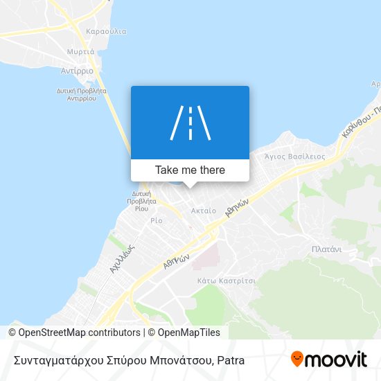 Συνταγματάρχου Σπύρου Μπονάτσου map