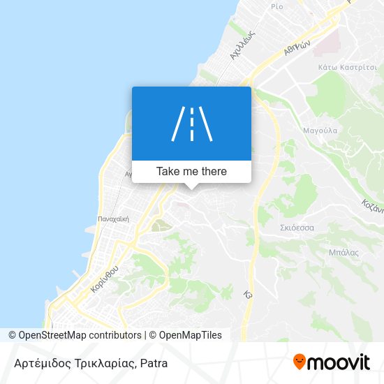 Αρτέμιδος Τρικλαρίας map