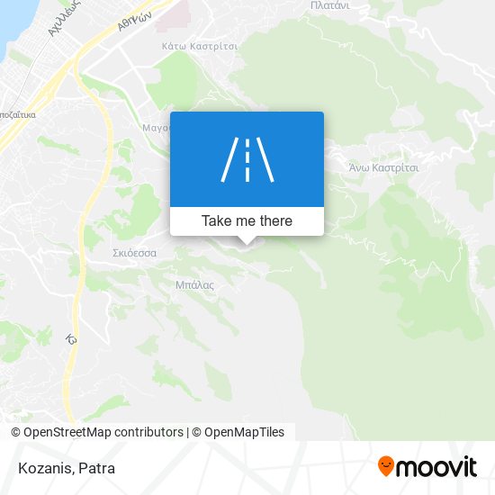 Kozanis map