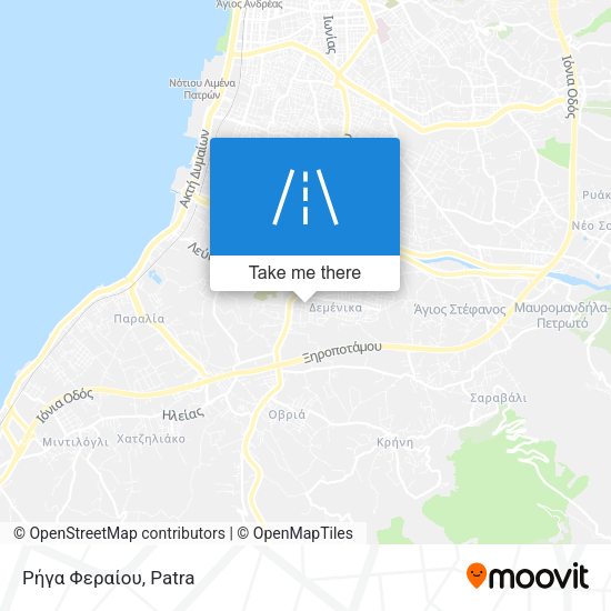 Ρήγα Φεραίου map