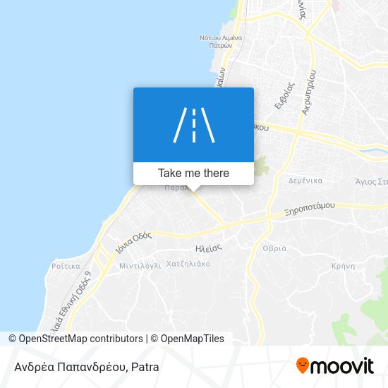 Ανδρέα Παπανδρέου map