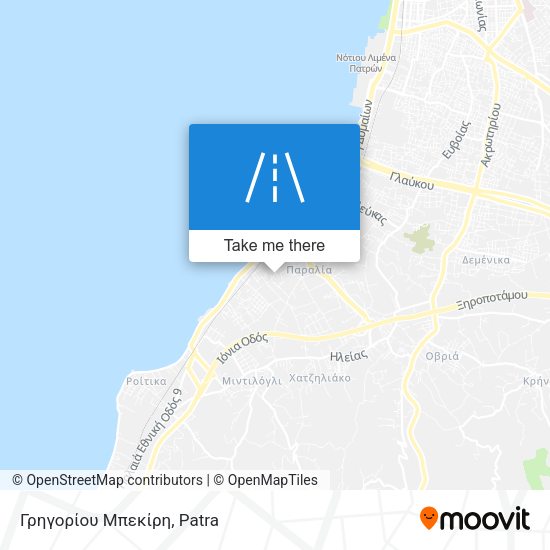 Γρηγορίου Μπεκίρη map
