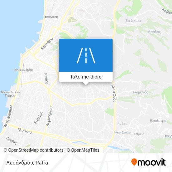Λυσάνδρου map