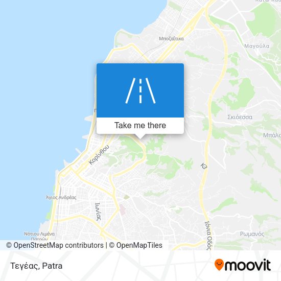 Τεγέας map