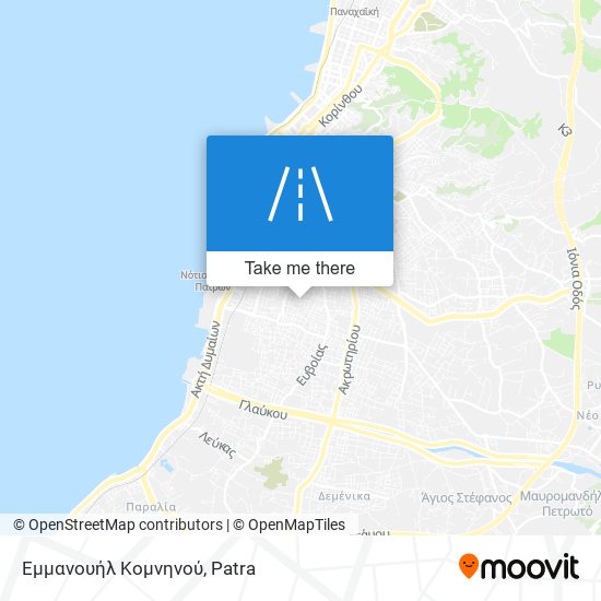 Εμμανουήλ Κομνηνού map