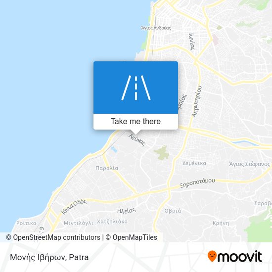 Μονής Ιβήρων map