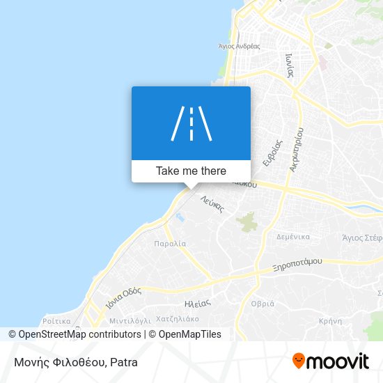 Μονής Φιλοθέου map