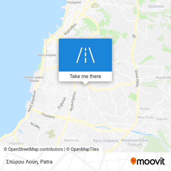 Σπύρου Λούη map