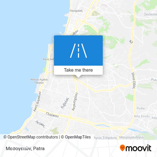 Μεσογειών map