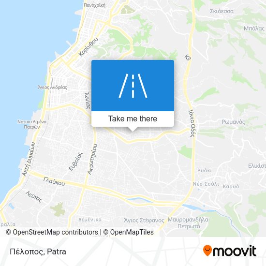 Πέλοπος map
