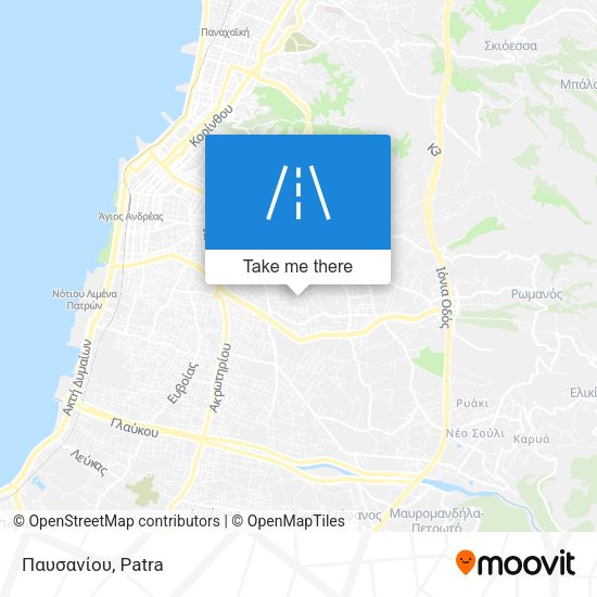 Παυσανίου map