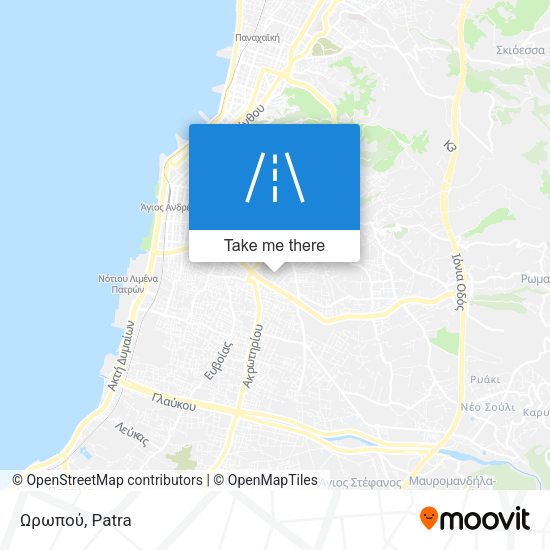 Ωρωπού map