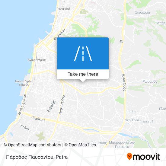 Πάροδος Παυσανίου map