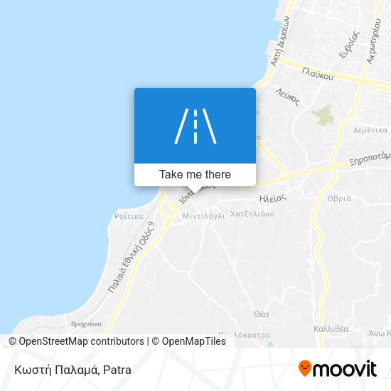 Κωστή Παλαμά map