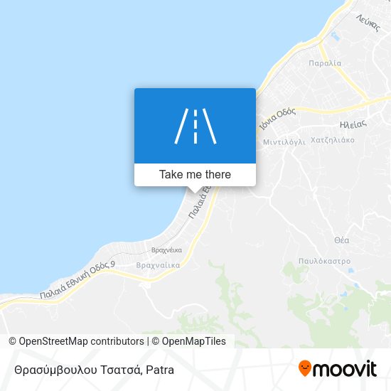 Θρασύμβουλου Τσατσά map