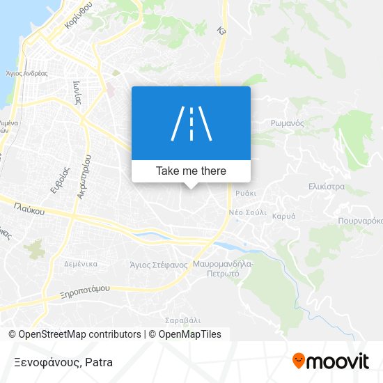 Ξενοφάνους map