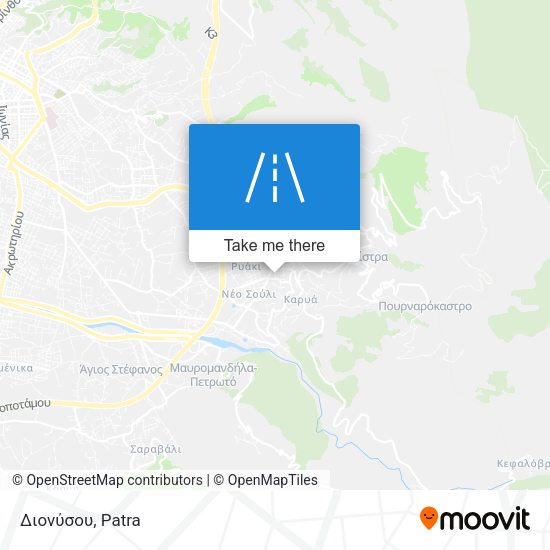 Διονύσου map