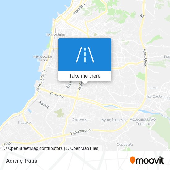Ασίνης map