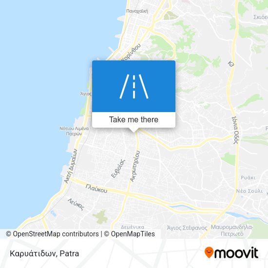 Καρυάτιδων map