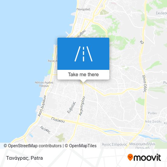 Τανάγρας map