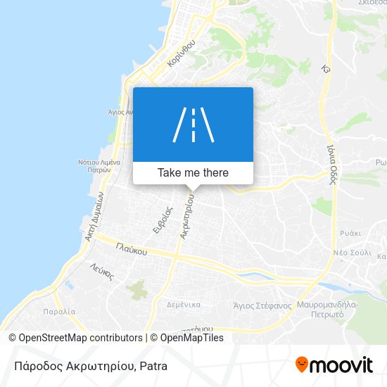 Πάροδος Ακρωτηρίου map