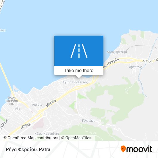 Ρήγα Φεραίου map