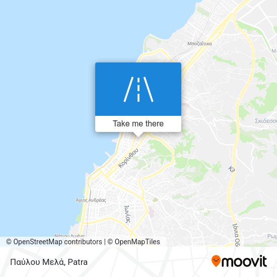 Παύλου Μελά map