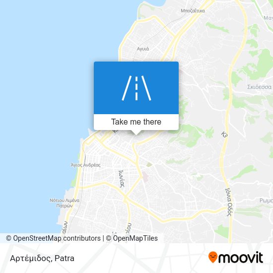 Αρτέμιδος map