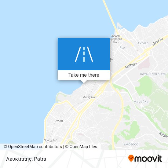 Λευκίππης map
