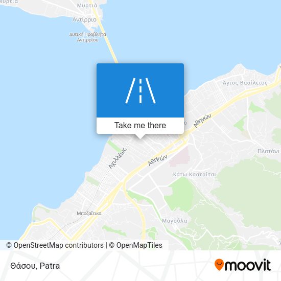 Θάσου map