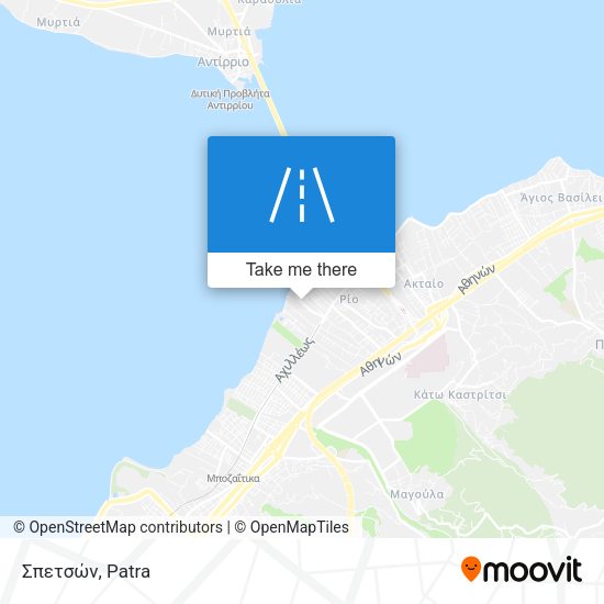 Σπετσών map