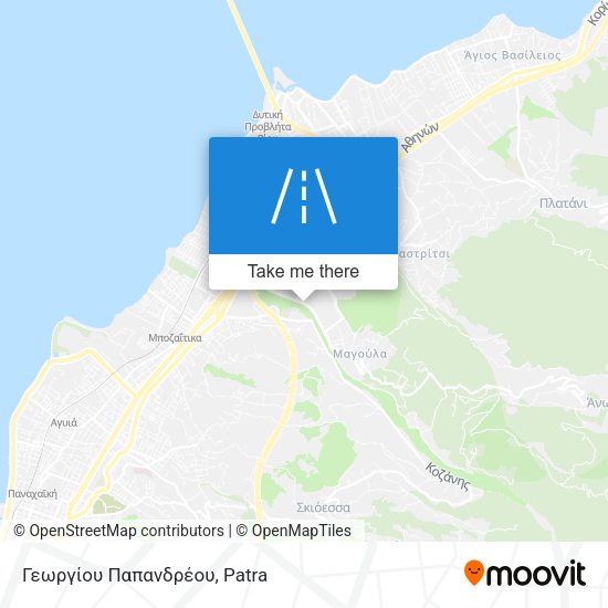 Γεωργίου Παπανδρέου map