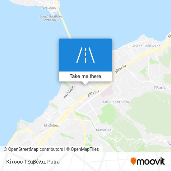 Κίτσου Τζαβέλα map