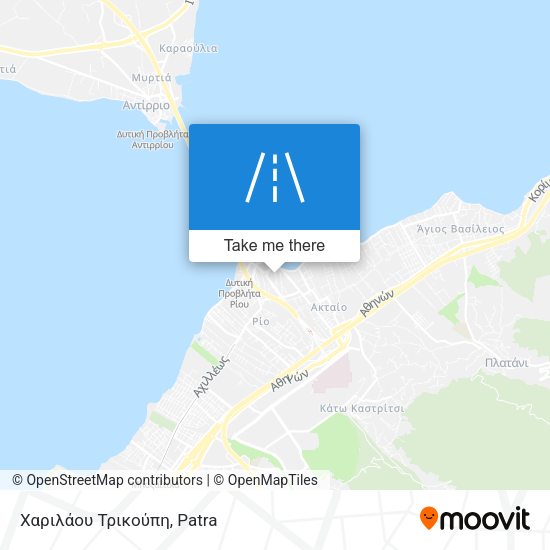 Χαριλάου Τρικούπη map