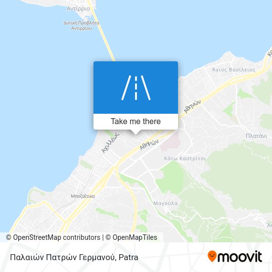 Παλαιών Πατρών Γερμανού map