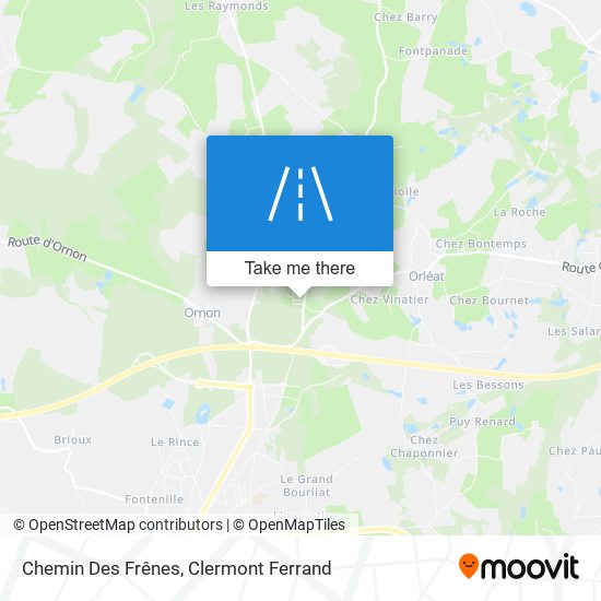 Chemin Des Frênes map