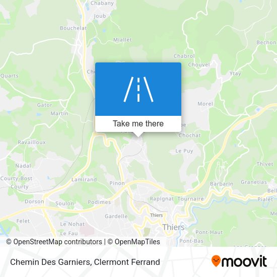 Chemin Des Garniers map