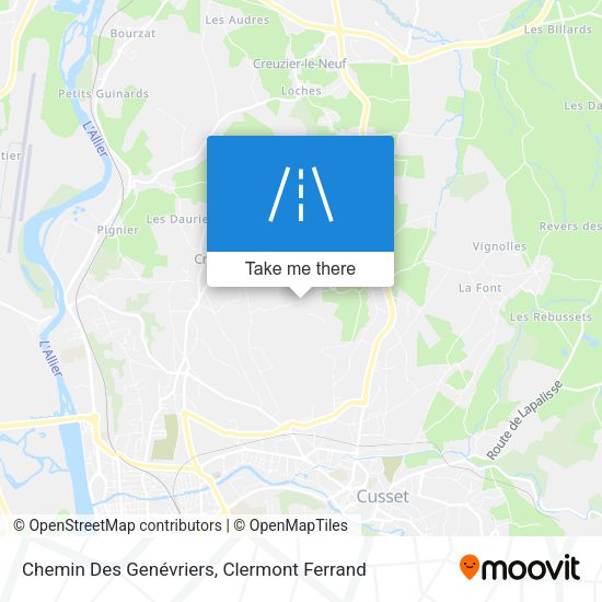 Chemin Des Genévriers map