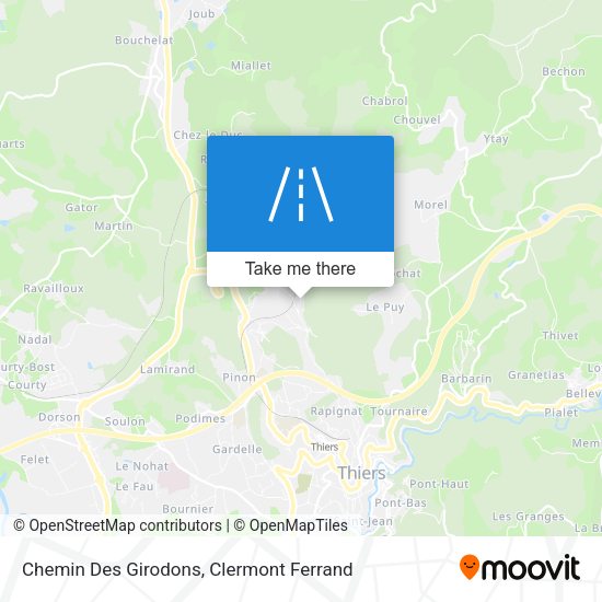 Chemin Des Girodons map