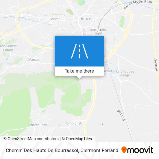 Chemin Des Hauts De Bourrassol map