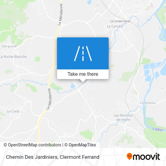 Chemin Des Jardiniers map
