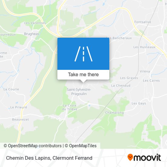 Chemin Des Lapins map