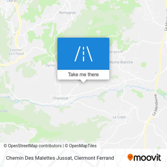 Chemin Des Malettes Jussat map