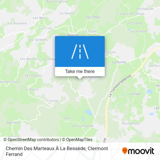 Chemin Des Marteaux À La Bessède map