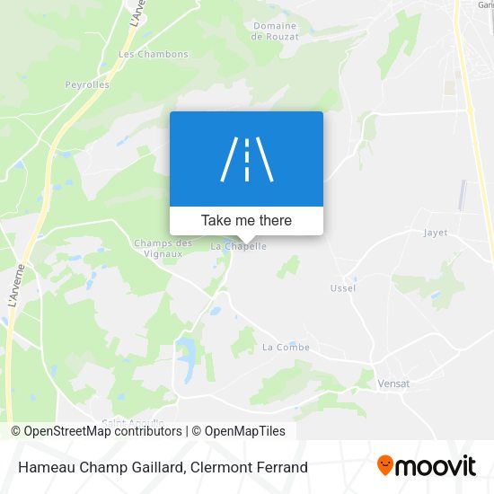 Hameau Champ Gaillard map