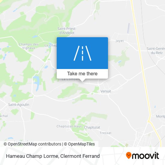 Hameau Champ Lorme map