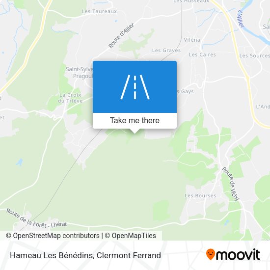Hameau Les Bénédins map