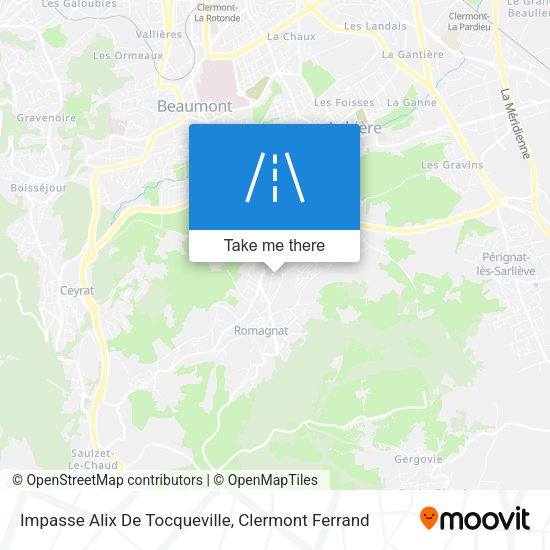 Impasse Alix De Tocqueville map
