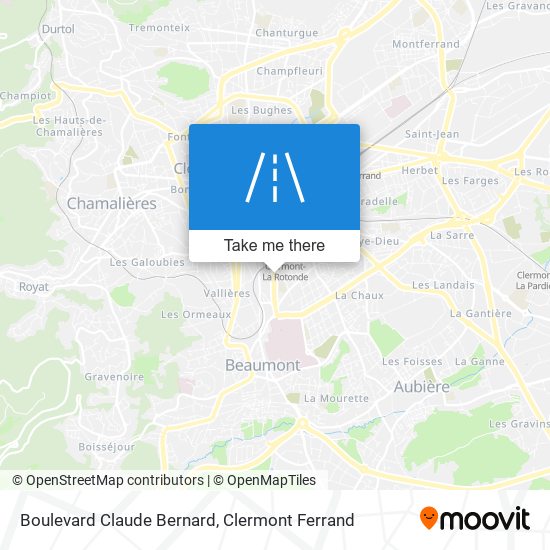 Boulevard Claude Bernard map